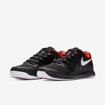 Nike Court Air Zoom Vapor X - Férfi Teniszcipő - Fekete/Világos Piros/Fehér